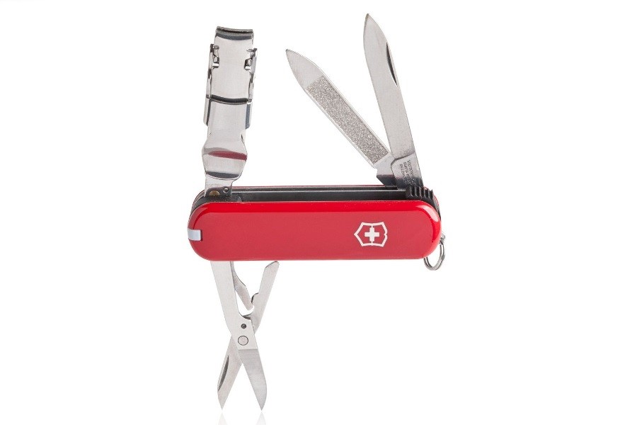 Scyzoryk Victorinox NailClip 580, 8 f, 65mm, czerwony