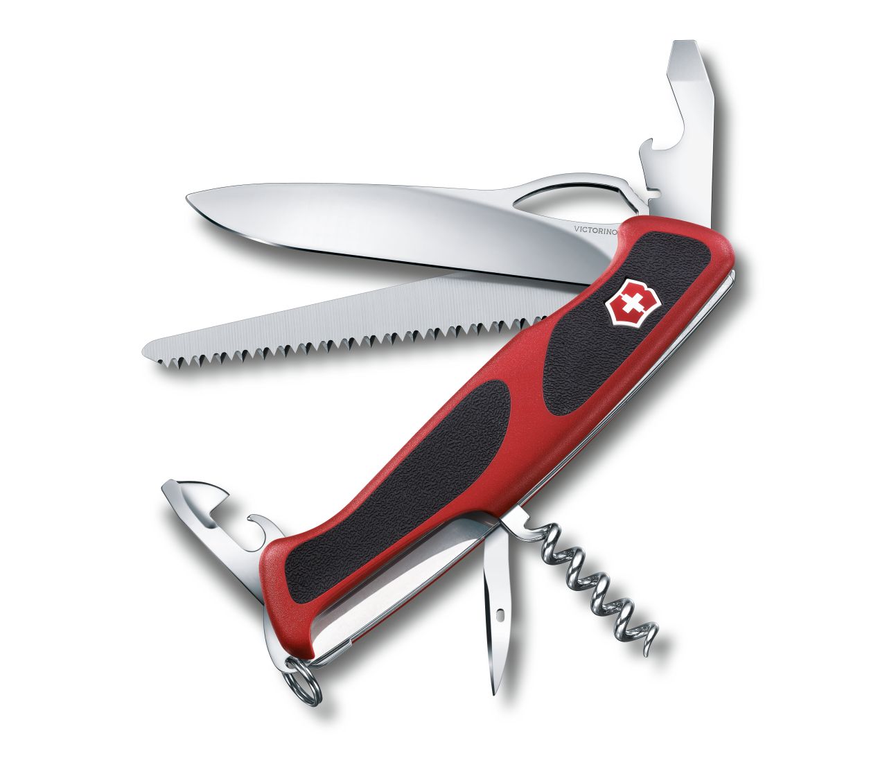 Scyzoryk Victorinox RangerGrip 79, 12 f, 130mm, czerwono-czarny