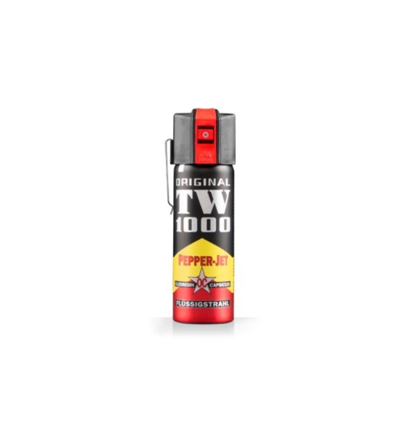 Gaz pieprzowy TW 1000 PEPPER-JET strumień 63ml klips metal (1407.1) 313