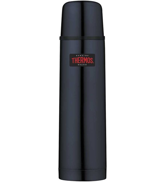 Termos z przyciskiem na nakrętce - 500 ml - z kubkiem THERMOS - ciemnoniebieski