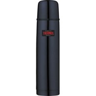 Termos z przyciskiem na nakrętce - 1 l - z kubkiem THERMOS - ciemnoniebieski