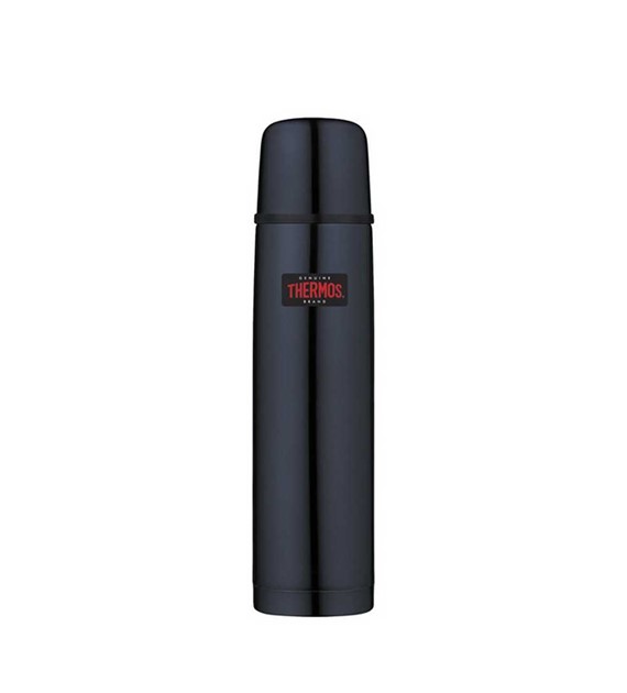 Termos z przyciskiem na nakrętce - 750 ml - z kubkiem THERMOS - ciemnoniebieski
