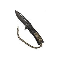 Nóż składany Mil-Tec Paracord z krzesiwem - Camo
