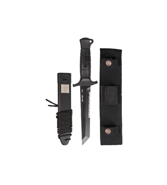 Nóż Mil-Tec German Combat Knife Black 2000, stal 440