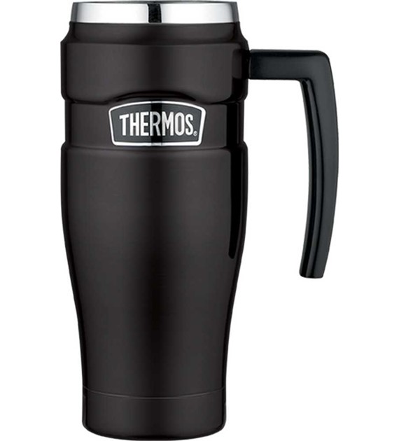 Termokubek wodoszczelny z uchwytem 470 ml THERMOS - czarny mat