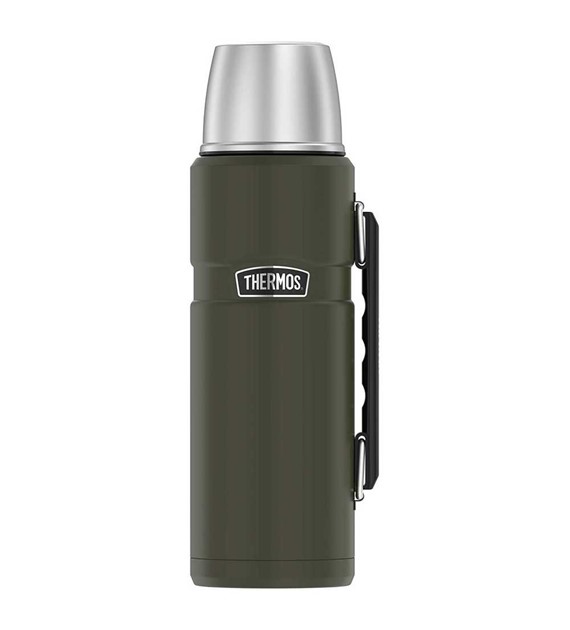 Termos z uchwytem na napoje 470 ml THERMOS - zieleń wojskowa