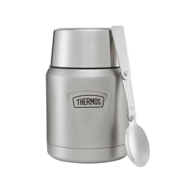 Termos na jedzenie 470 ml ze składaną łyżką i kubkiem THERMOS - stal nierdzewna
