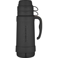 Termos szklany 1,8 l z dwoma kubkami THERMOS - czarny