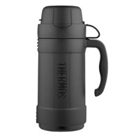 Termos szklany 500 ml z jednym kubkiem THERMOS - czarny