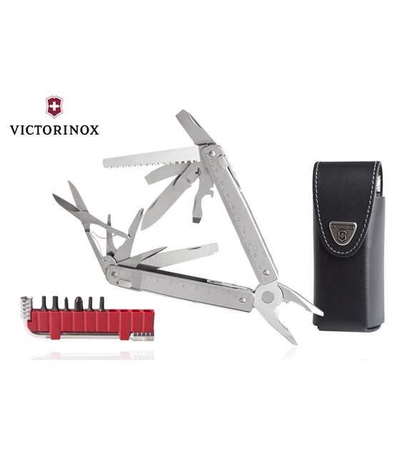 Multitool Victorinox SwissTool X Plus, 37 funkcji + etui skóra, 115mm