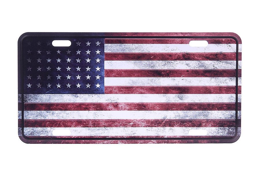 Tablica rejestracyjna Flaga USA WWII