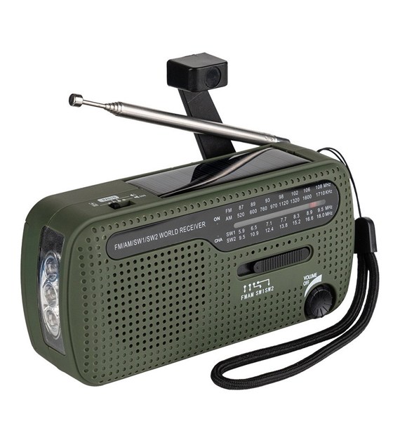 Radio awaryjne Fosco Outdoormen 4-kanałowe Edition - Solar - Dynamo