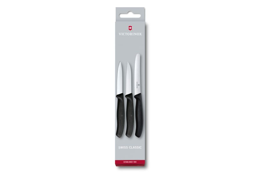 Zestaw noży Victorinox Swiss Classic - 3 sztuki, czarny