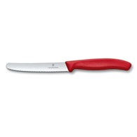 Nóż kuchenny Victorinox Swiss Classic ząbkowany czerwony