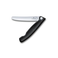 Nóż kuchenny Victorinox Classic składany, ząbkowany 11 cm czarny