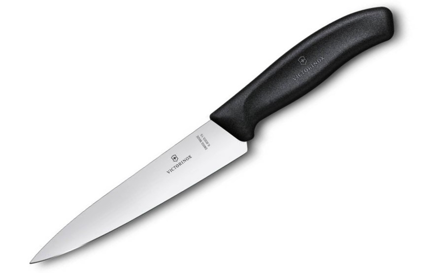 Nóż kuchenny Victorinox Szerokie ostrze 15cm czarny
