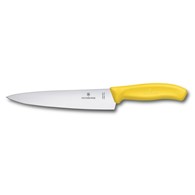 Nóż kuchenny Victorinox, Swiss Classic, szerokie ostrze, 19cm, żółty, blister