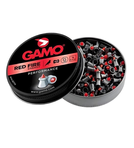 Śrut 5,5 mm Gamo AccuTek Red Fire 100 szt. wierzchołek - szpic polimer (6322704-AK)