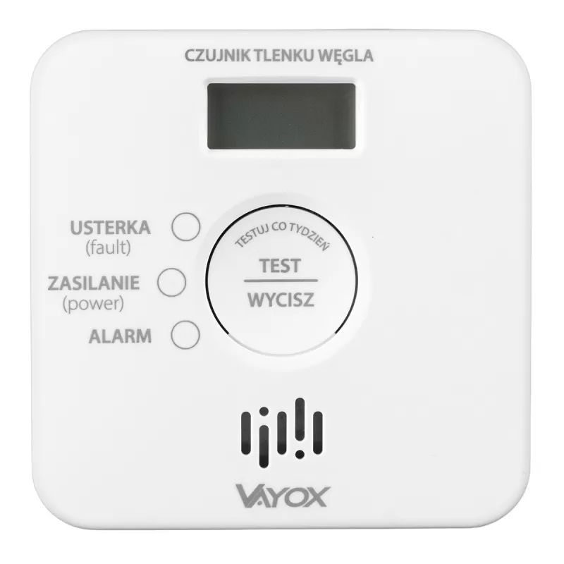 Czujnik czadu Vayox bezprzewodowy z LCD VA0414