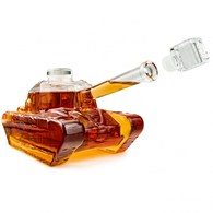 Karafka szklana w kształcie czołgu TANK Decanter