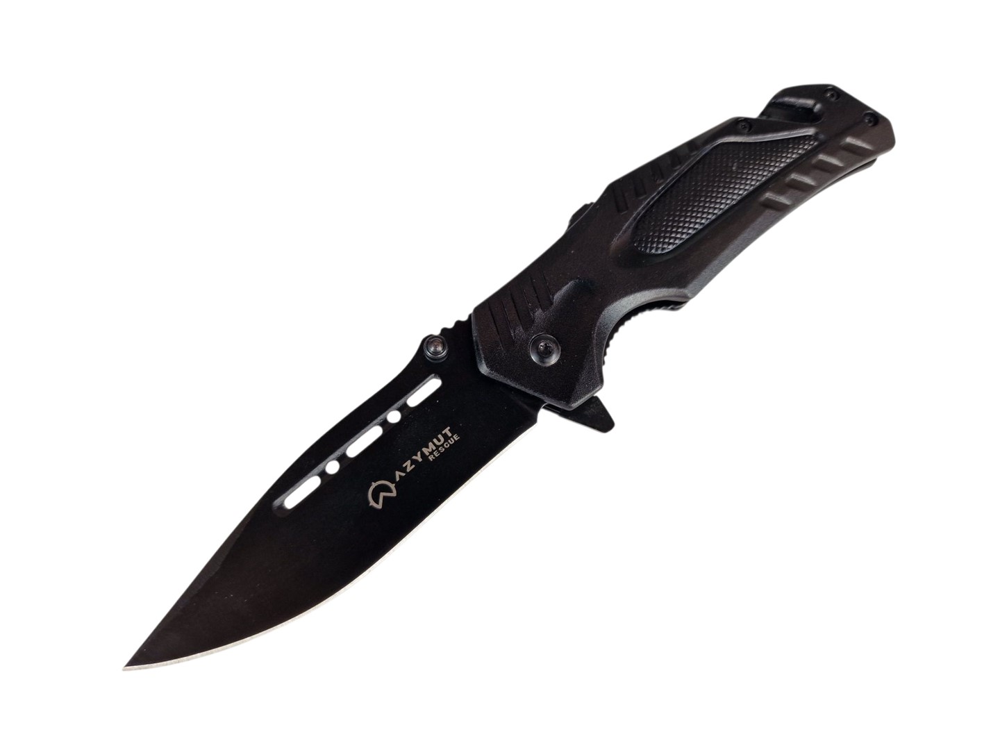 Nóż ratowniczy AZYMUT Rescue +przecinak pasów +zbijak szyb +pokrowiec (H-K2010878)