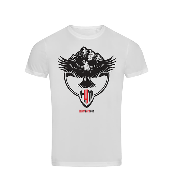 Koszulka T-shirt Hobby4Men Sports-T biała góry r.L ST8000 Stedman (H4M-G-L)