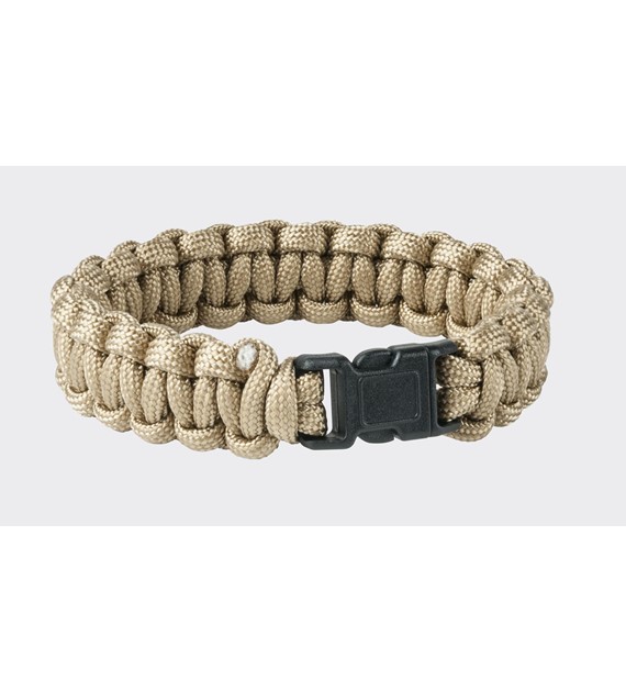 Bransoletka SURVIVAL BRACELET - Paracord - Coyote