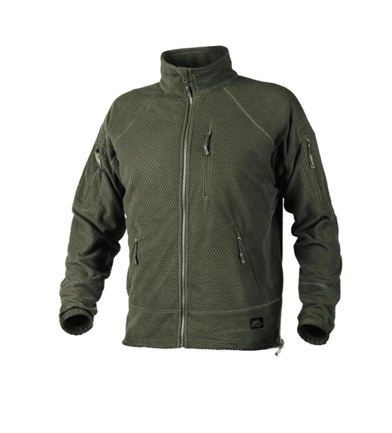 Bluza Helikon ALPHA TACTICAL - Grid Fleece - Olive Green - XL (BL-ALT-FG-02-B06)