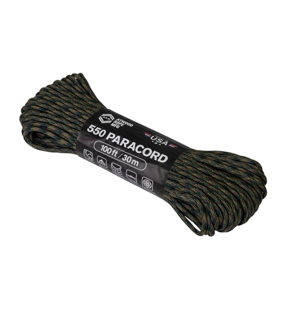 Linka Paracord 550 ATWOOD (4mm/30m) Nylon US WOODLAND (CD-PC1-NL-03)