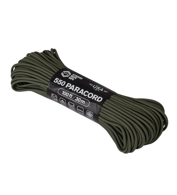 Linka Paracord 550 ATWOOD (4mm/30m) Nylon OLIVE DRAB (CD-PC1-NL-32)