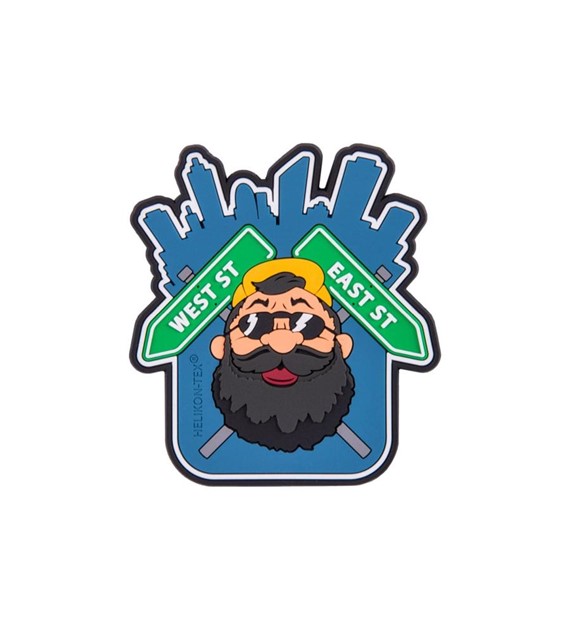 Naszywka Helikon Beardman URBAN Patch PVC Blue (OD-BMU-RB-65)