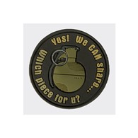 Emblemat Granat  WE CAN SHARE  - PVC - Brązowy