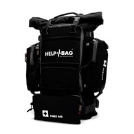 Plecakowy zestaw przetrwania HELP BAG Combo czarny ewakuacyjny survivalowy taktyczny wojskowy