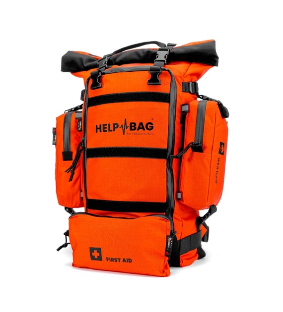 Plecakowy zestaw przetrwania HELP BAG Combo pomarańcz ewakuacyjny survivalowy taktyczny wojskowy