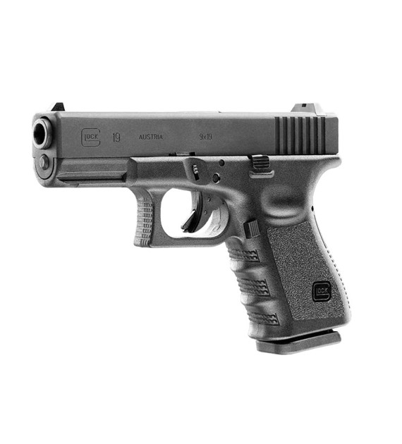 Pistolet wiatrówka Glock 19 4,5 mm BB 16-strzałowy CO2 (5.8358)