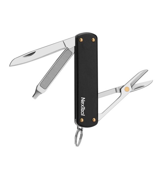 Nóż wielofunkcyjny NexTool Mini Pocket Knife NE0141 4w1 czarny