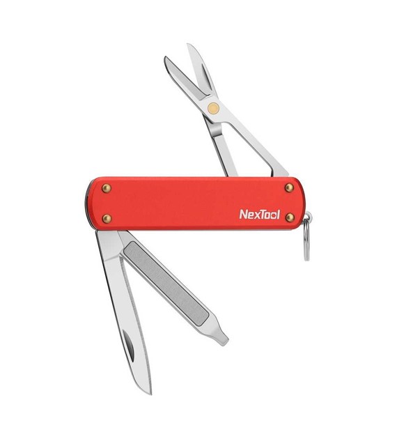 Nóż wielofunkcyjny NexTool Mini Pocket Knife NE0142 4w1 czerwony