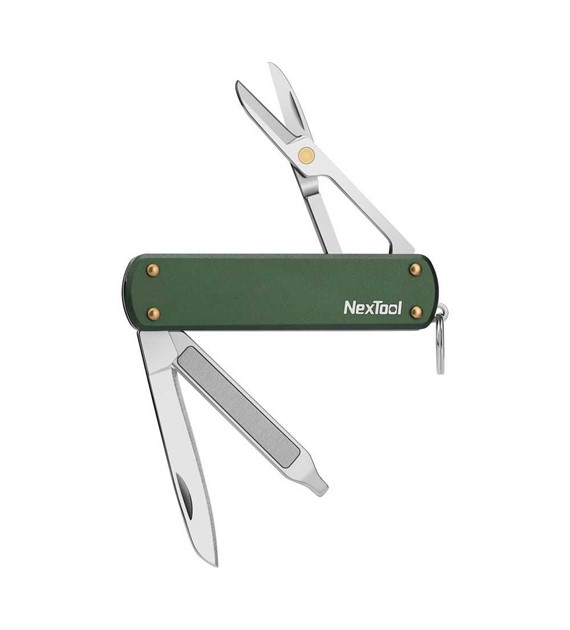 Nóż wielofunkcyjny NexTool Mini Pocket Knife NE0143 4w1 zielony