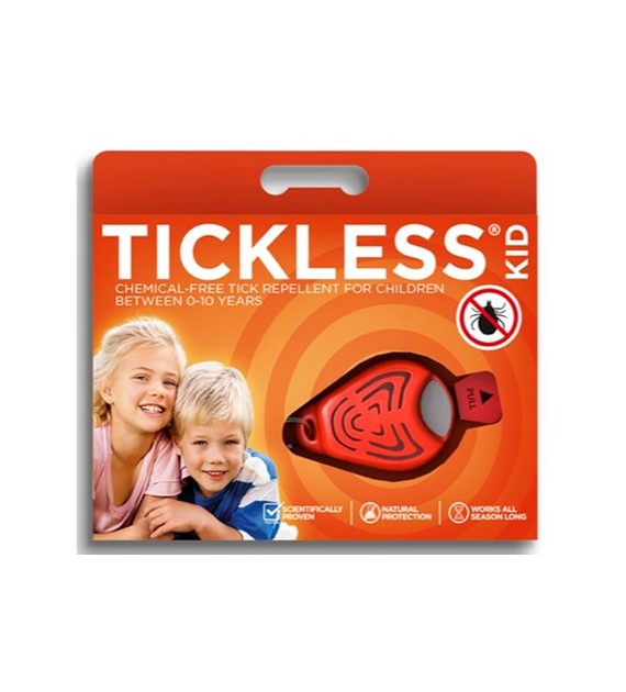 TICKLESS - ultradźwiękowa ochrona na kleszcze, dla dzieci - KID Orange, pomarańczowy
