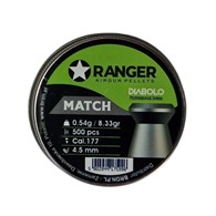 Śrut 4,5 mm RANGER Diabolo Professional Match płaski 500 szt. 0,54 g