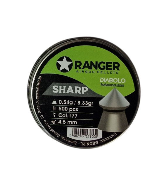 Śrut 4,5 mm RANGER Diabolo Professional Sharp szpic 500 szt. 0,54 g