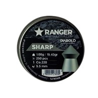 Śrut 5,5 mm RANGER Diabolo Sharp szpic 250 szt. 1,00 g