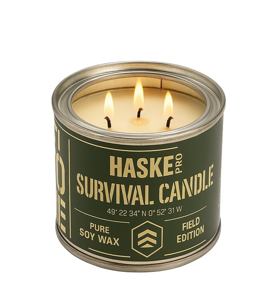 Świeca survivalowa EKO TRICORE 220g Haske Pro 14h świecenia + zapałki