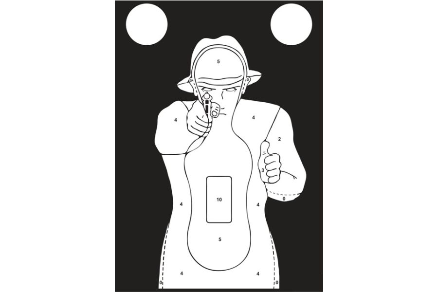 Tarcze strzeleckie, sylwetkowe TS-9 Francuz-kpl.50 szt.