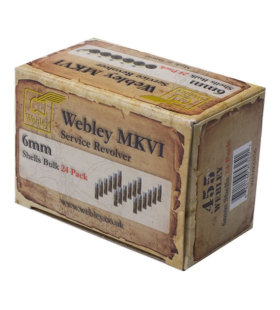 Kartridże Webley do rewolwerów MKVI kal.4,5 mm Diabolo-24 sztuk