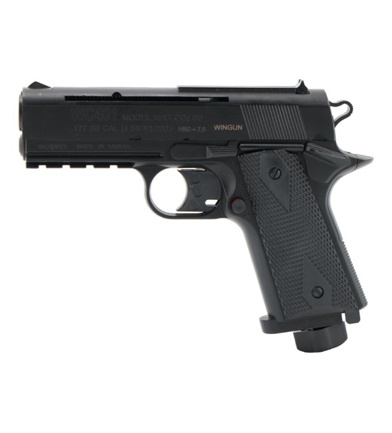 Pistolet wiatrówka WINGUN 401 kal. 4,5 mm BB, 15-strzałowy CO-2, do 17J